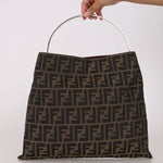 Fendi Zucca Top Handle Bag