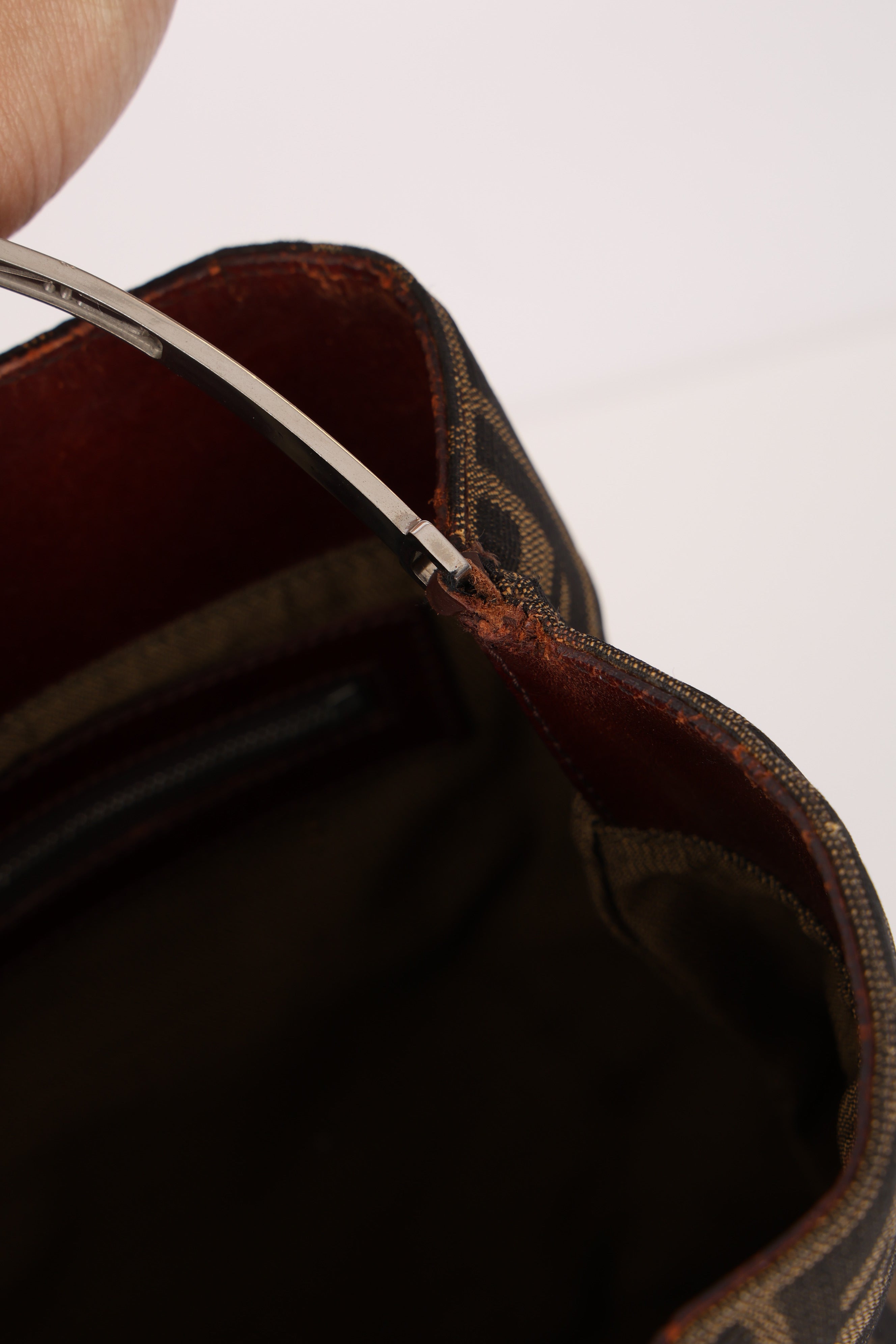 Fendi Zucca Top Handle Bag