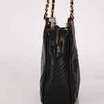 Chanel CC Tassel Bag Black Lambskin 24K GP