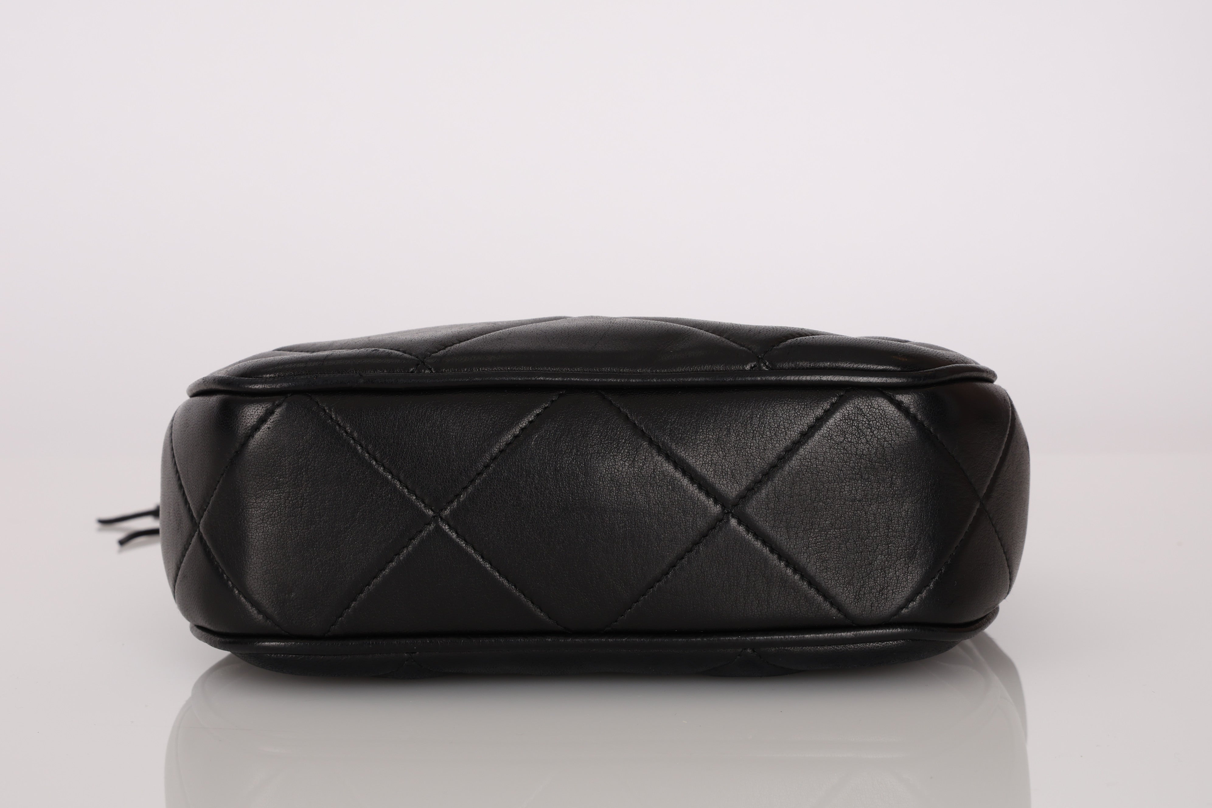 Chanel CC Tassel Bag Black Lambskin 24K GP
