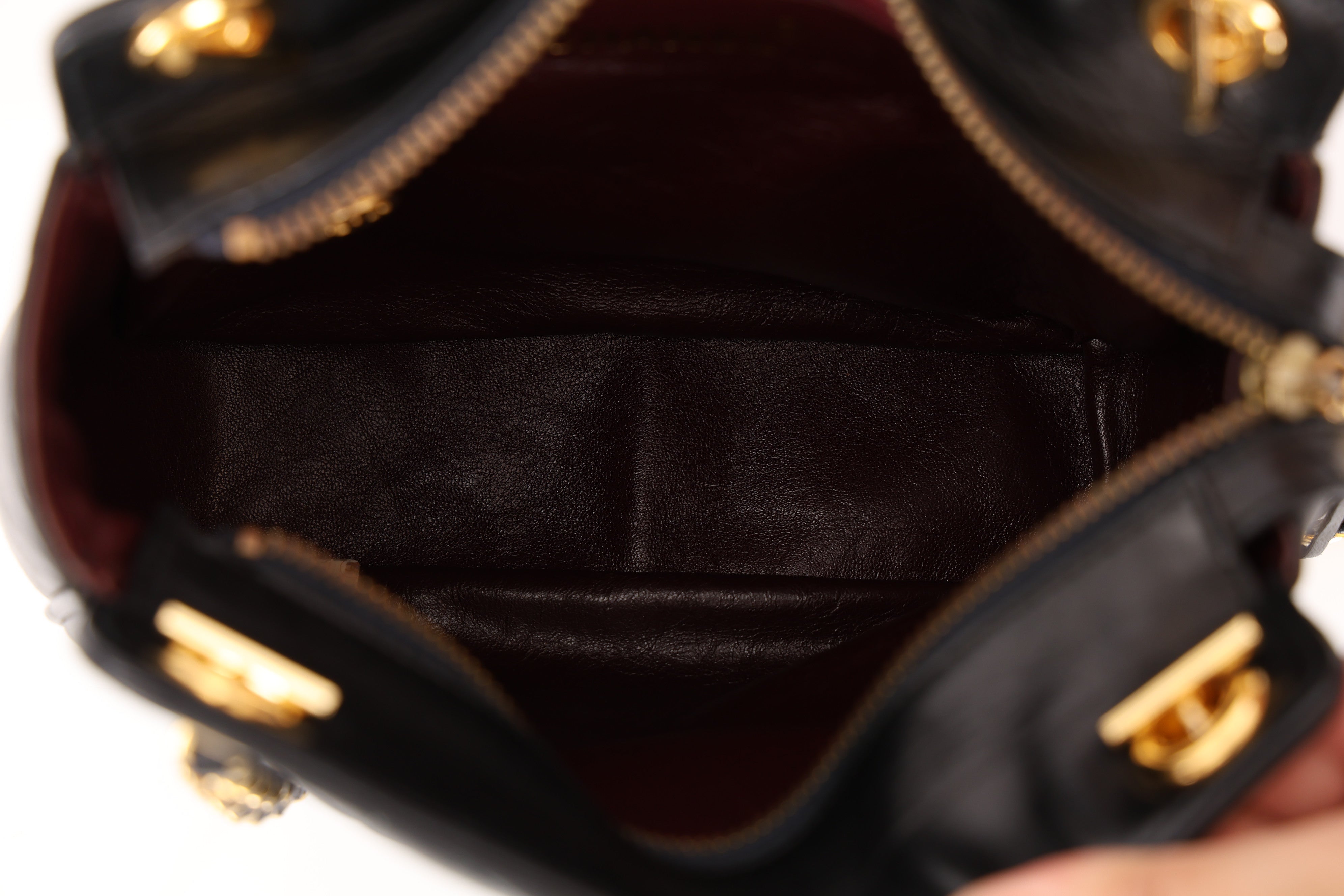 Chanel CC Tassel Bag Black Lambskin 24K GP