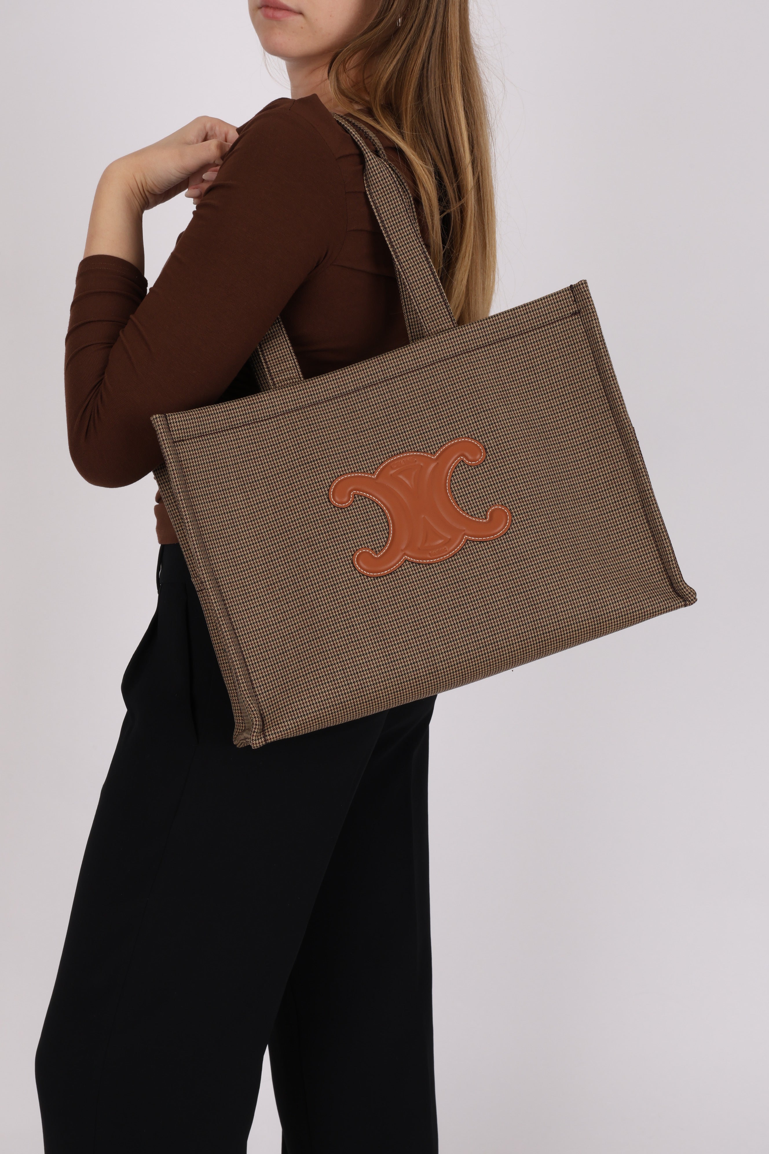 Celine Large Cabas Thais Tote Canvas
