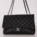 Chanel Jumbo Single Flap Black Caviar SHW