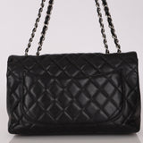 Chanel Jumbo Single Flap Black Caviar SHW
