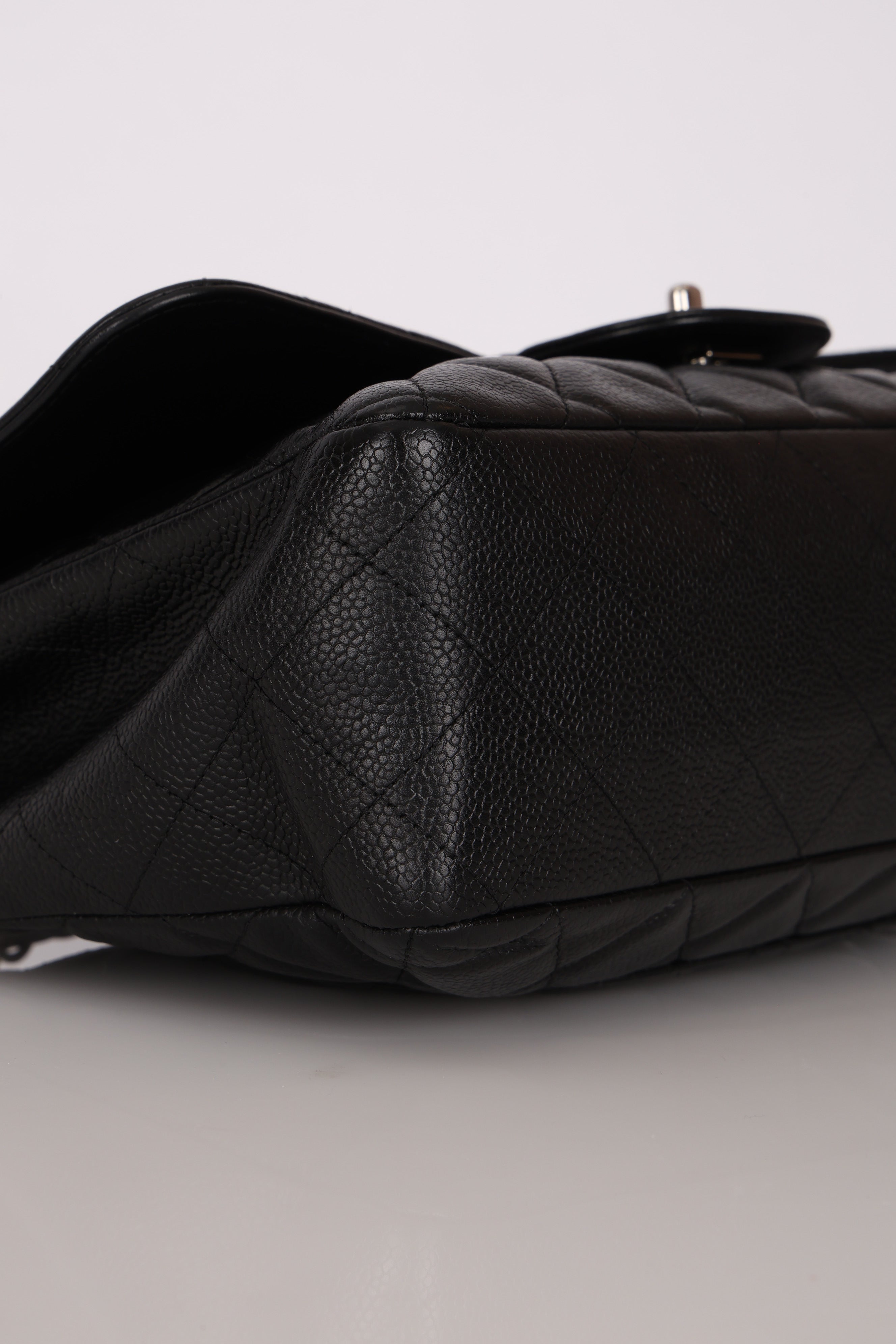 Chanel Jumbo Single Flap Black Caviar SHW
