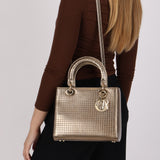 Dior Medium Lady Gold Metallic
