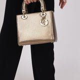 Dior Medium Lady Gold Metallic