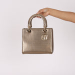 Dior Medium Lady Gold Metallic