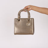 Dior Medium Lady Gold Metallic