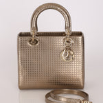 Dior Medium Lady Gold Metallic