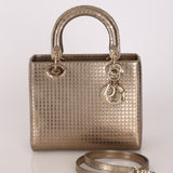 Dior Medium Lady Gold Metallic