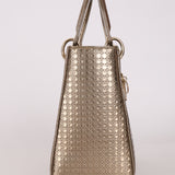 Dior Medium Lady Gold Metallic