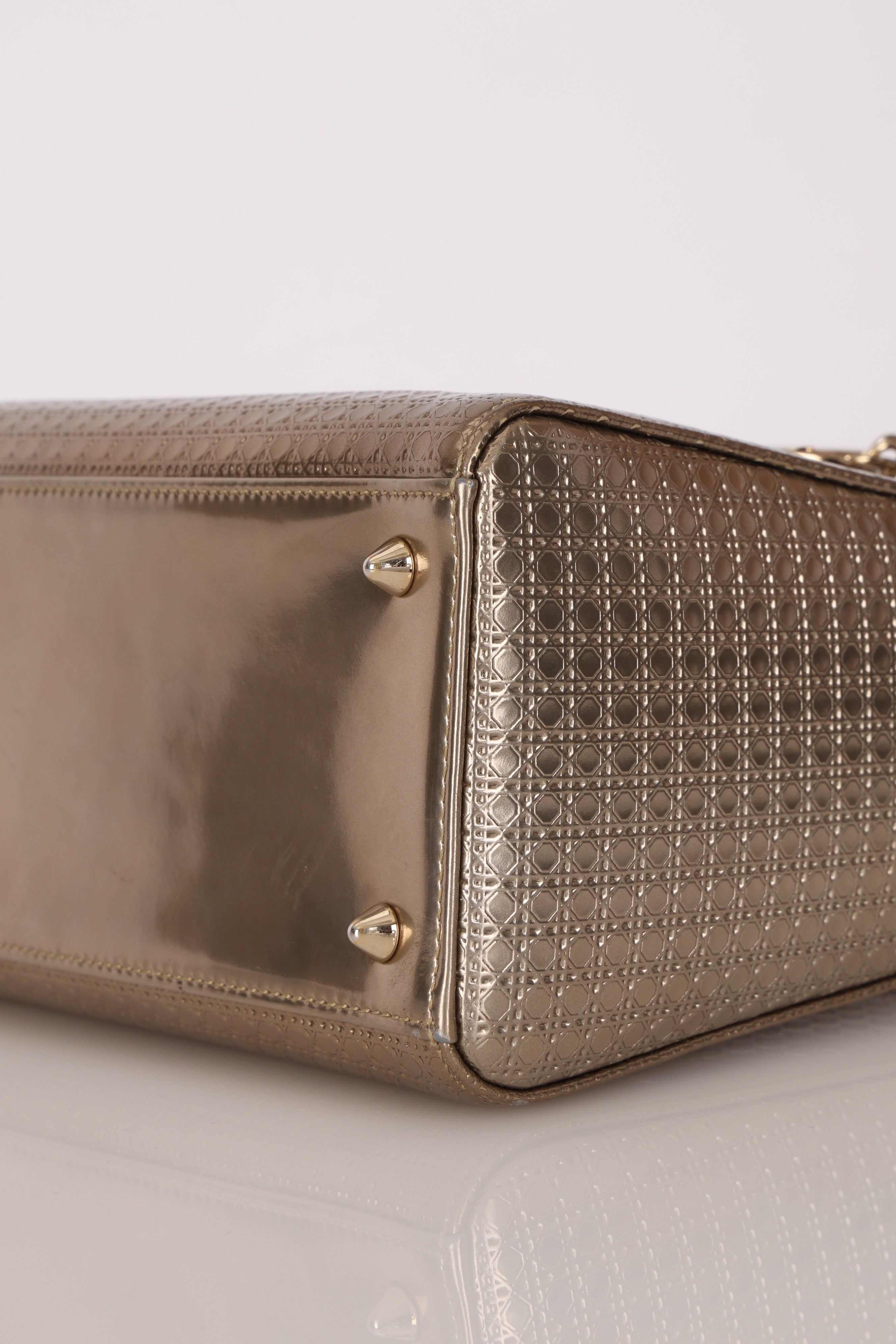 Dior Medium Lady Gold Metallic