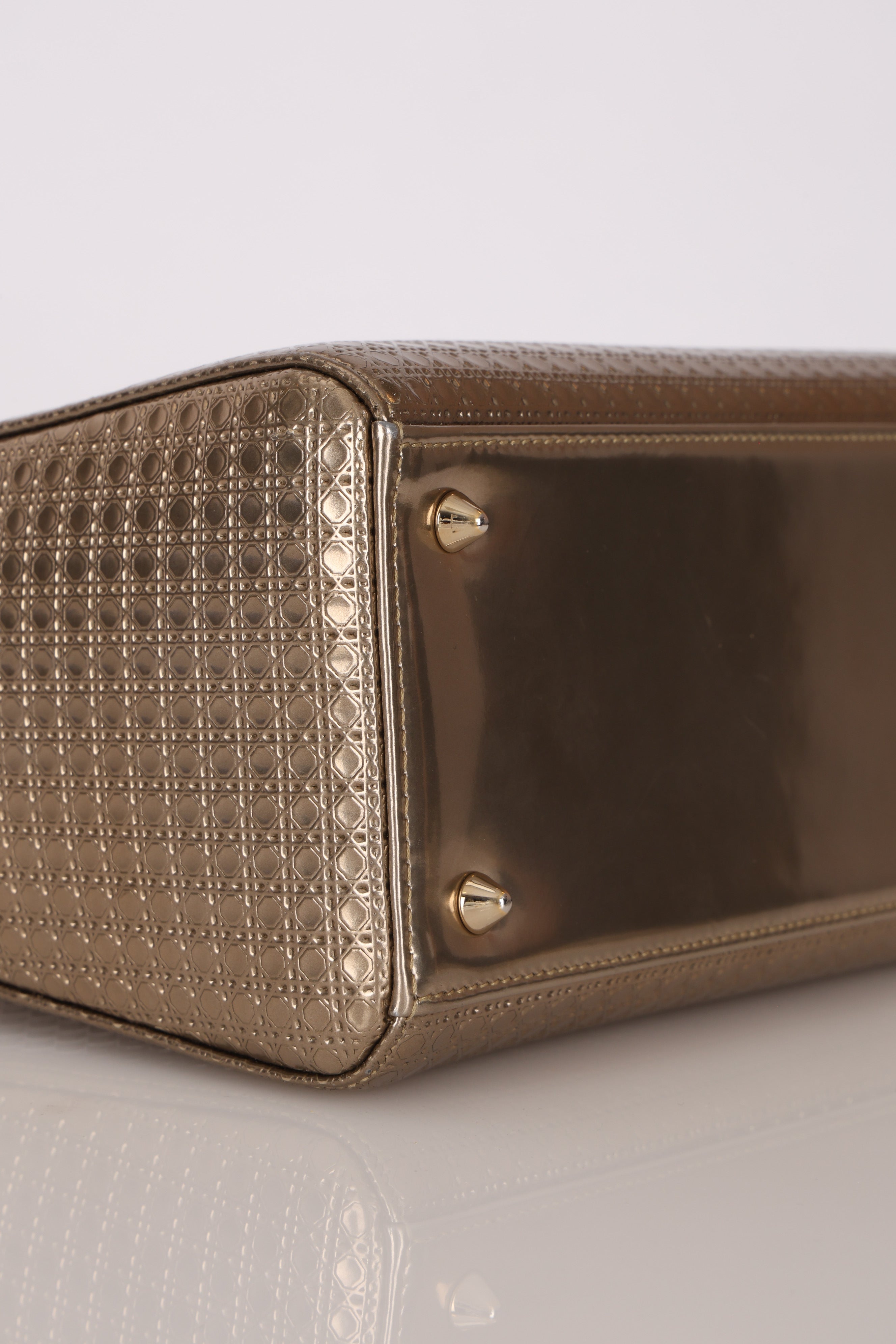Dior Medium Lady Gold Metallic