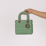 Dior Small Lady Green Lambskin