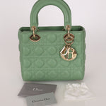Dior Small Lady Green Lambskin