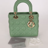 Dior Small Lady Green Lambskin