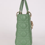 Dior Small Lady Green Lambskin