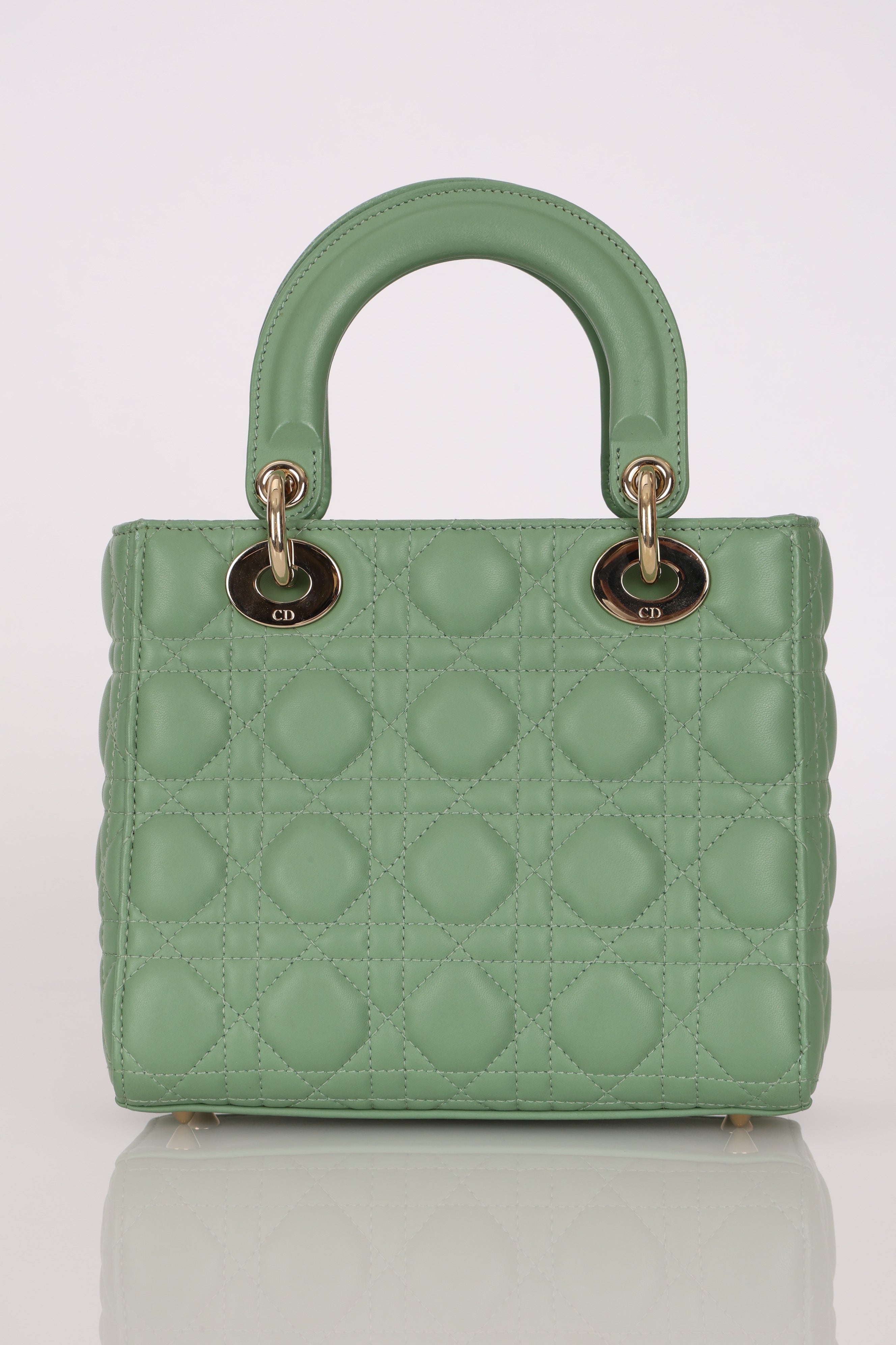 Dior Small Lady Green Lambskin