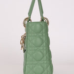 Dior Small Lady Green Lambskin