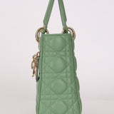 Dior Small Lady Green Lambskin