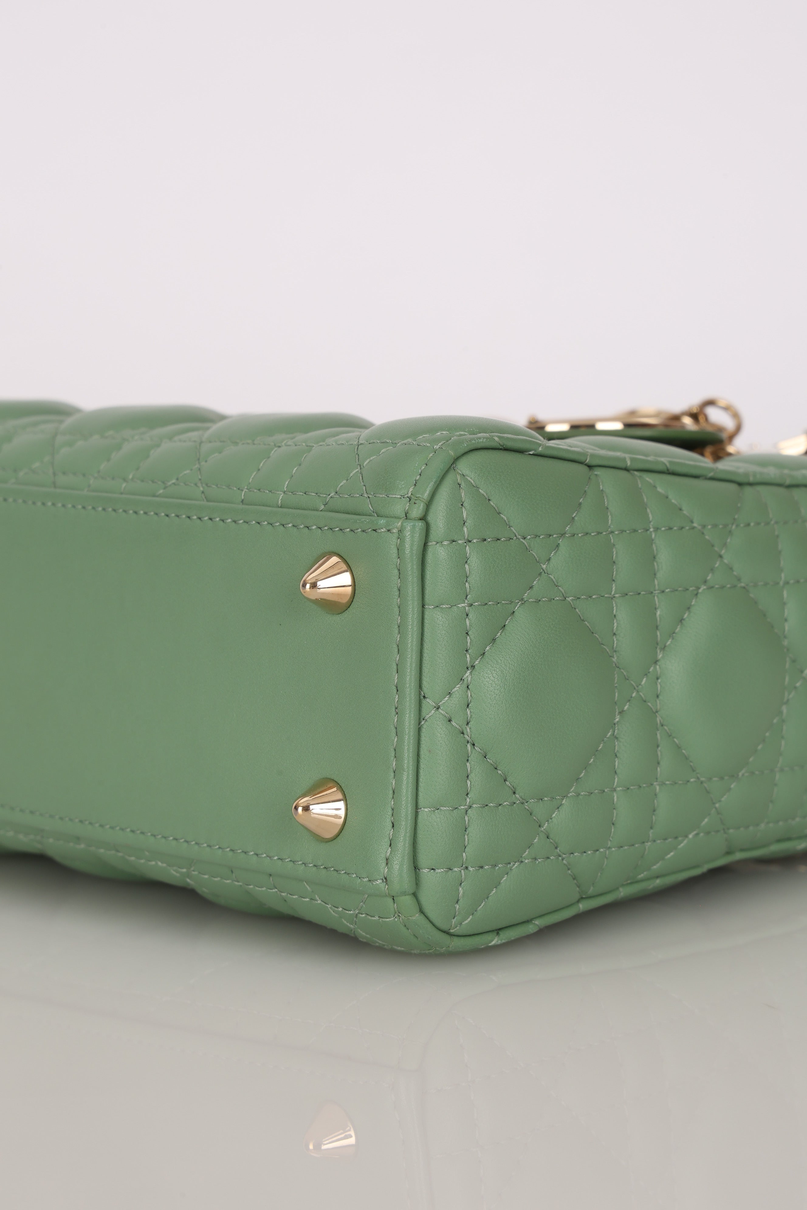 Dior Small Lady Green Lambskin