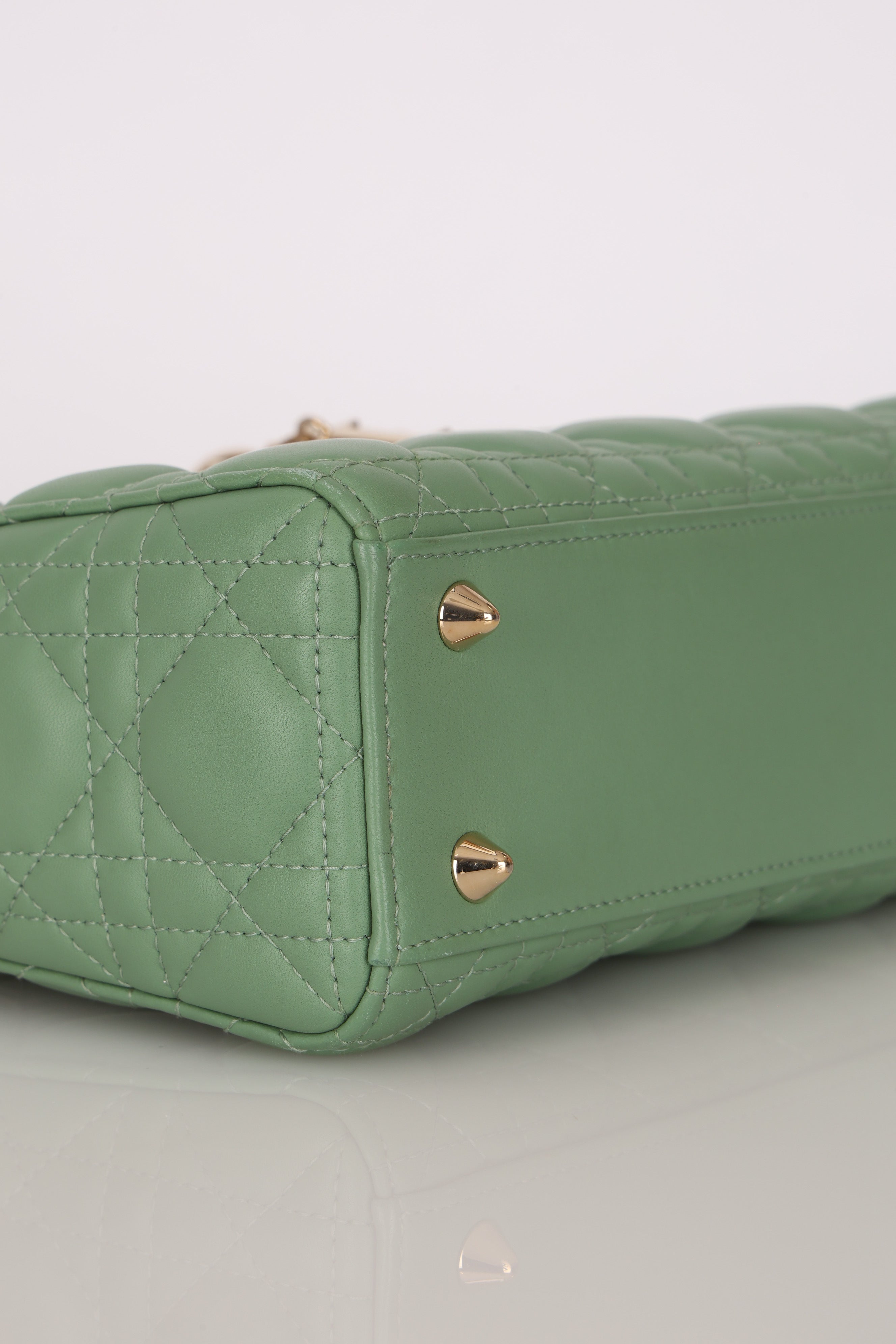 Dior Small Lady Green Lambskin