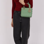 Dior Small Lady Green Lambskin