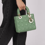 Dior Small Lady Green Lambskin