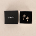 Chanel CC Pearl Drop Clip-On Earrings