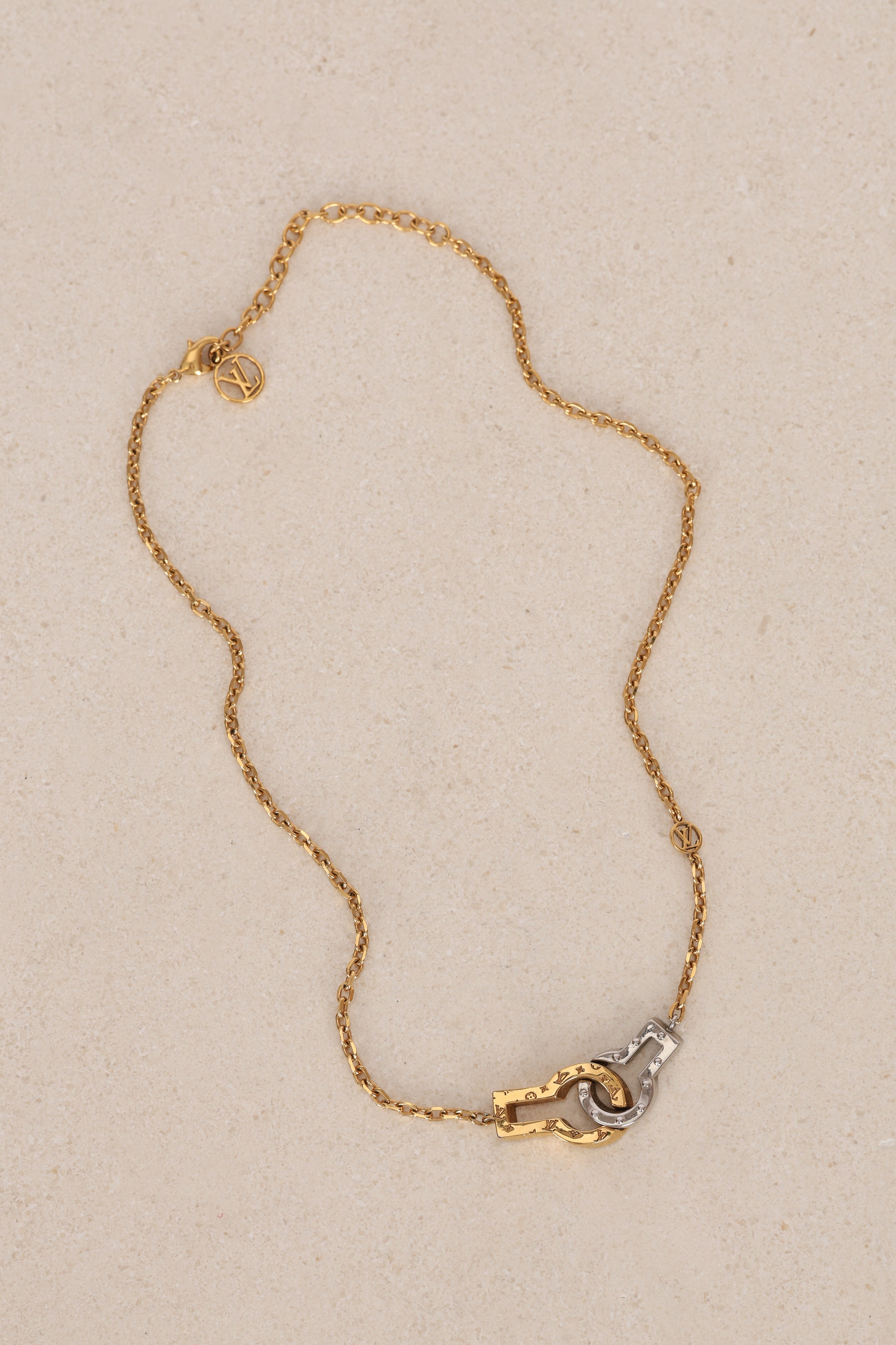 Louis Vuitton Collier Twin Lock Necklace