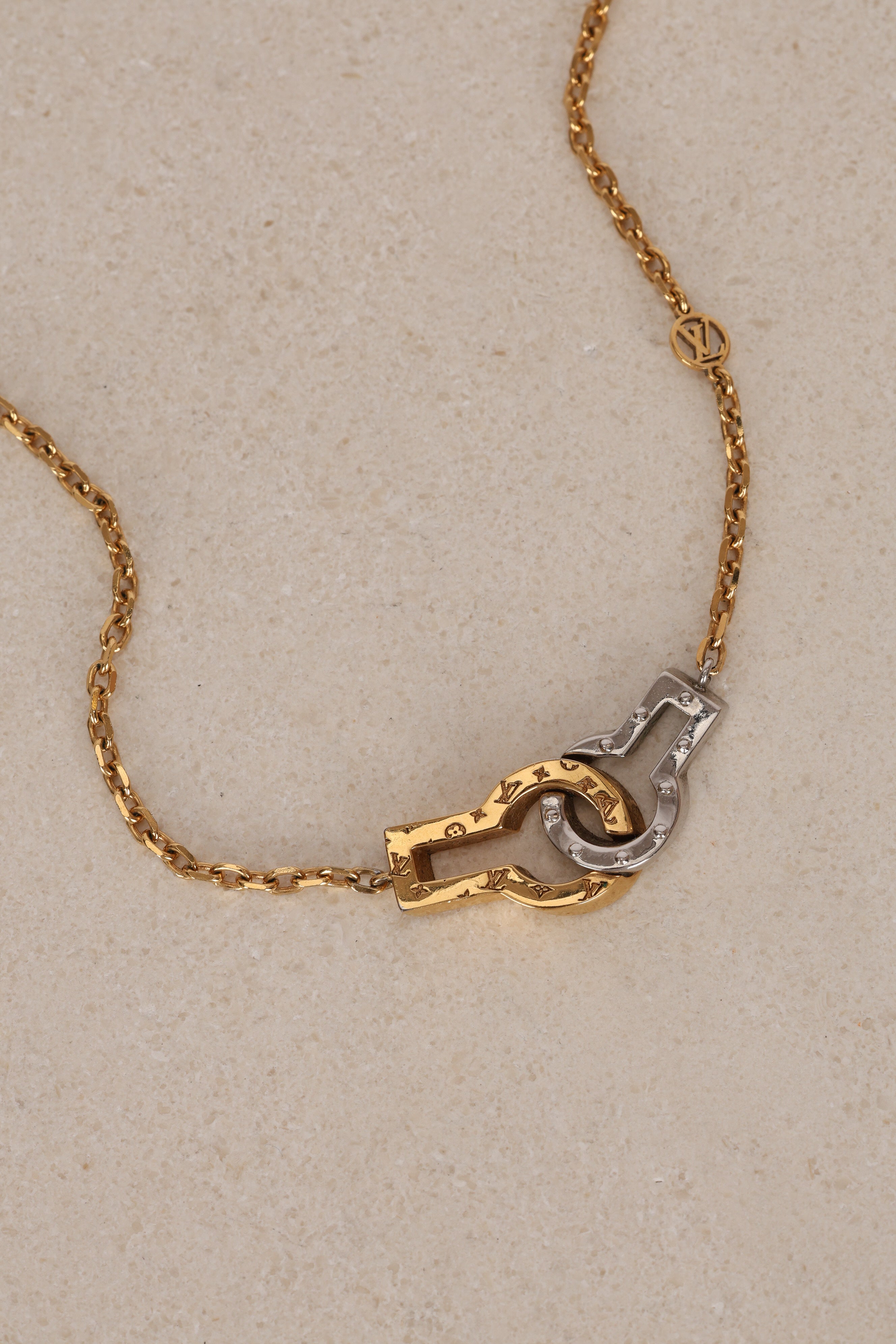 Louis Vuitton Collier Twin Lock Necklace