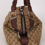 Gucci Medium Monogram Bamboo Bar Tote