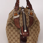 Gucci Medium Monogram Bamboo Bar Tote