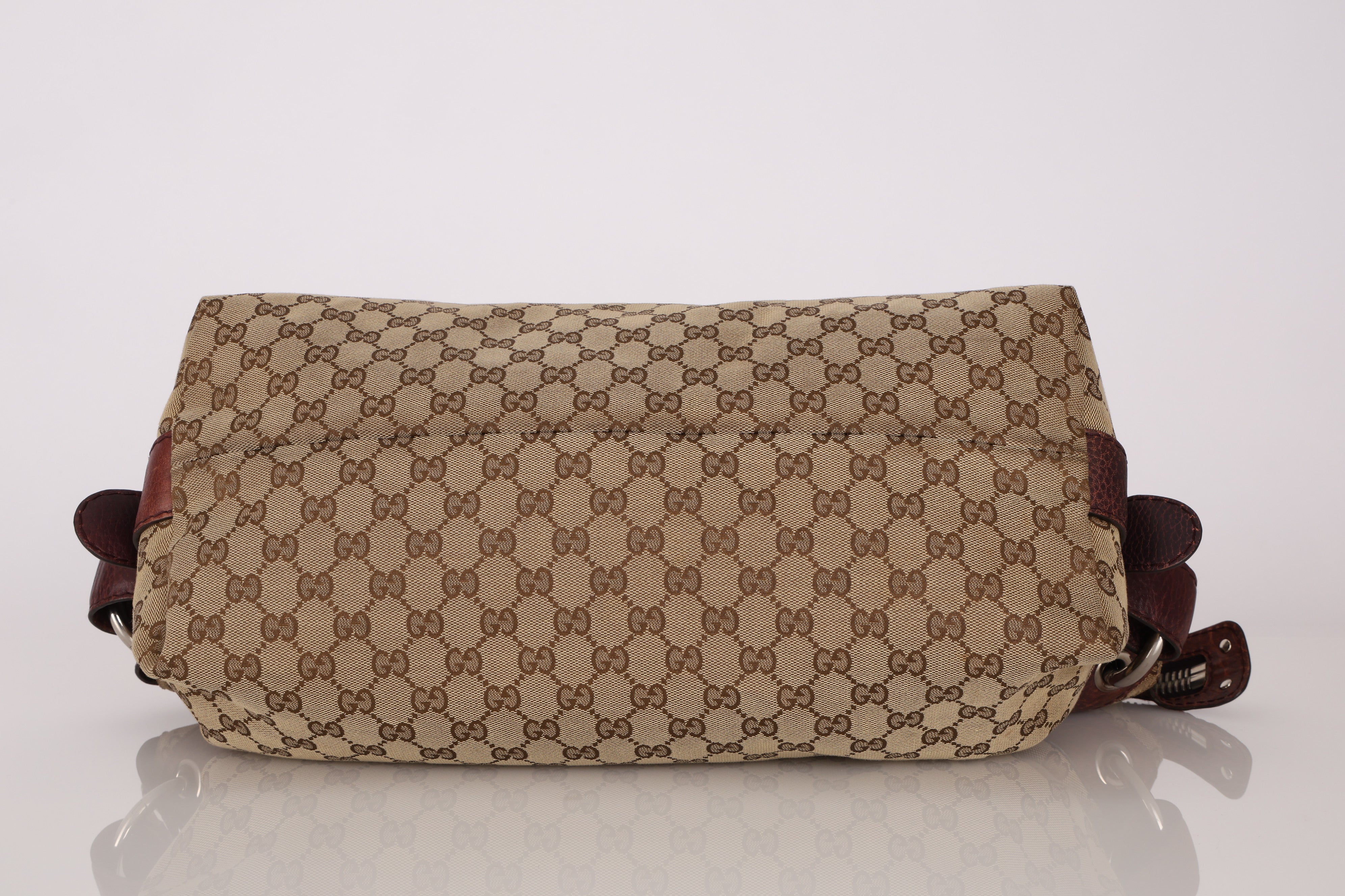 Gucci Medium Monogram Bamboo Bar Tote