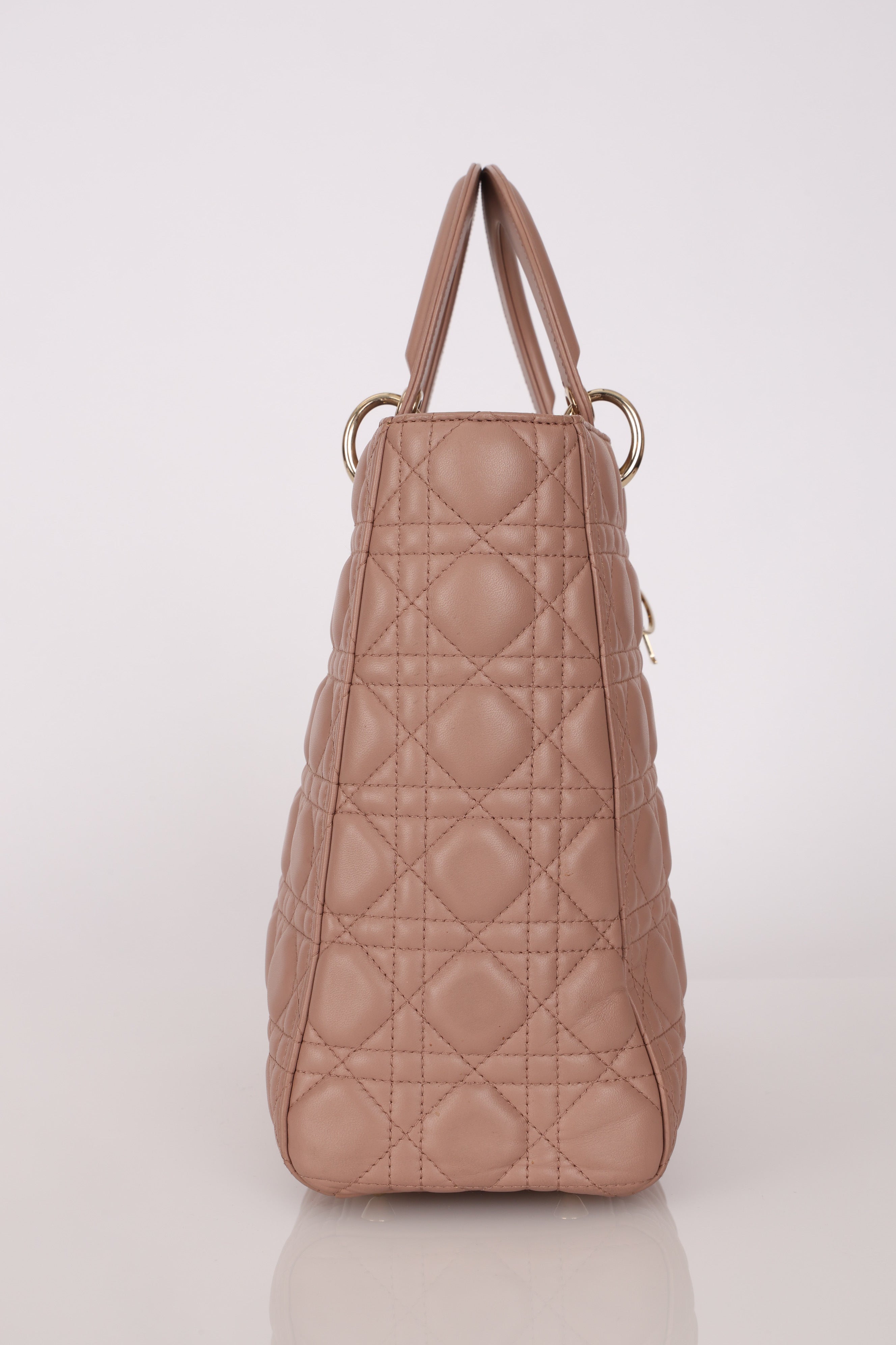 Dior Large Lady Dusty Pink Lambskin