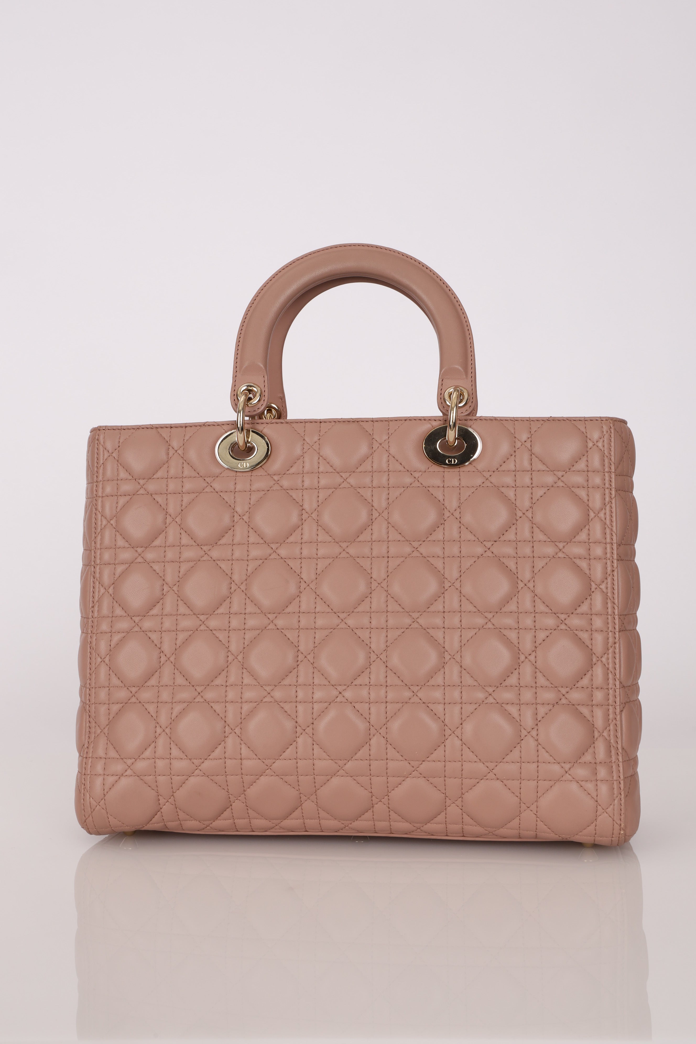 Dior Large Lady Dusty Pink Lambskin