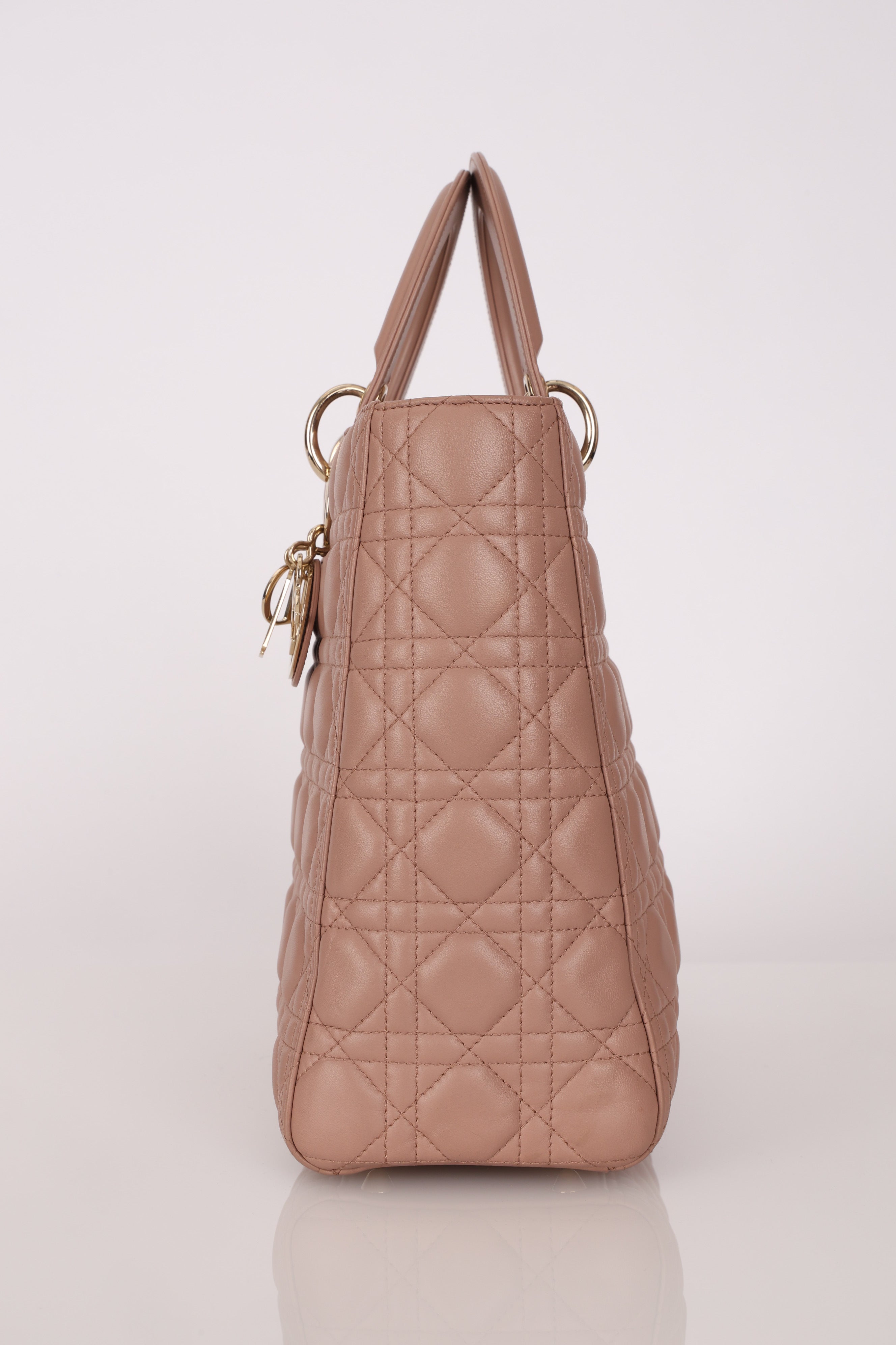 Dior Large Lady Dusty Pink Lambskin