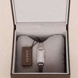 Gucci Pink Monogram Silver Watch