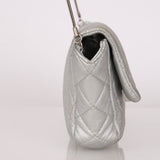 Chanel 2.55 Reissue Clutch with Chain Metallic Silver Lambskin BSHW