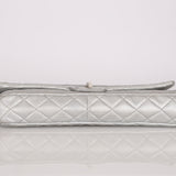 Chanel 2.55 Reissue Clutch with Chain Metallic Silver Lambskin BSHW