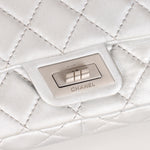 Chanel 2.55 Reissue Clutch with Chain Metallic Silver Lambskin BSHW