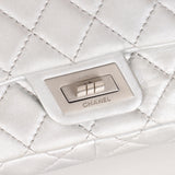 Chanel 2.55 Reissue Clutch with Chain Metallic Silver Lambskin BSHW