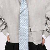 Gucci Monogram Blue Satin Tie