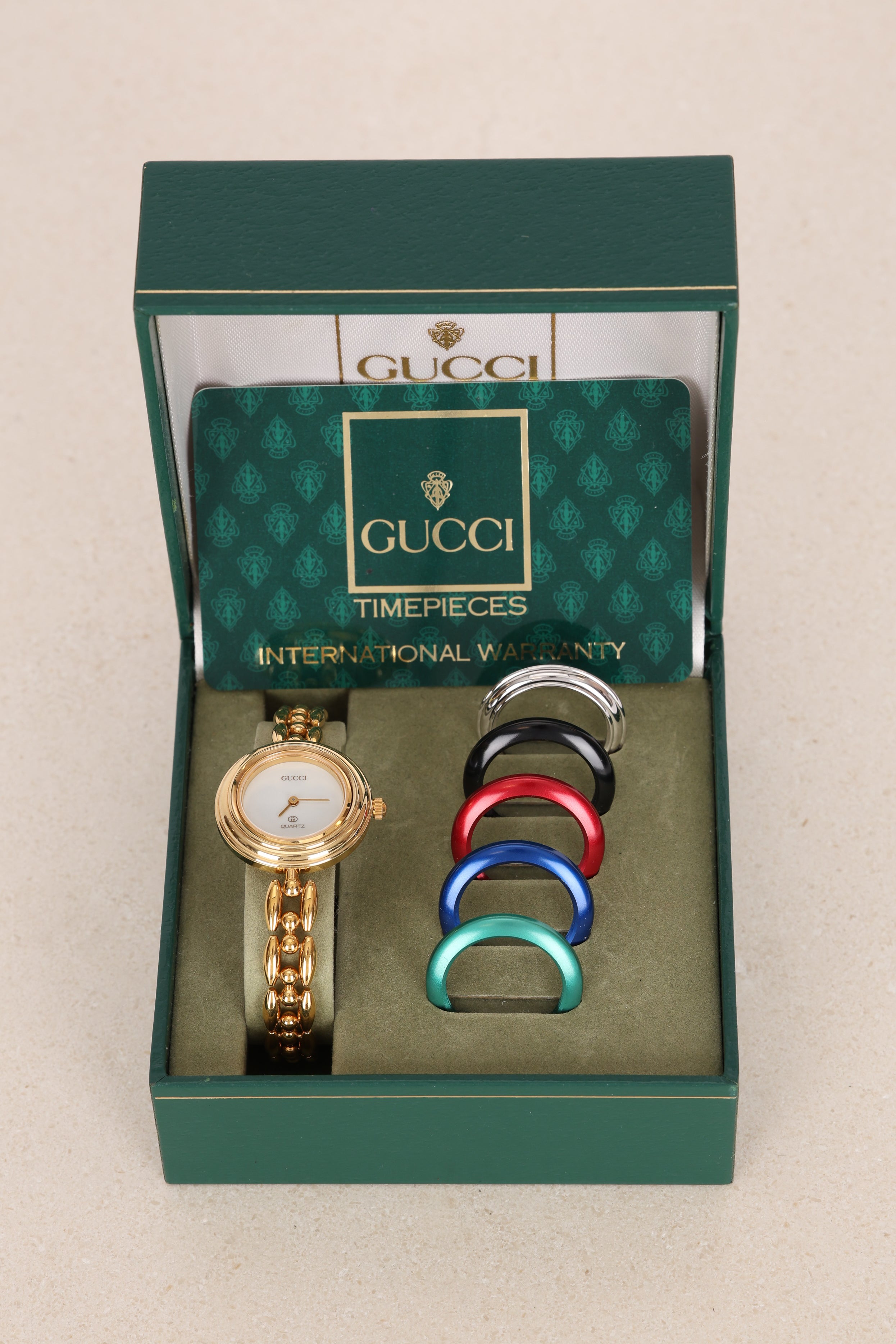 Gucci Multicolor Bezel Play Bead Watch 26mm