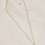 18K Yellow Gold and Diamond Drop Charm Chain Necklace