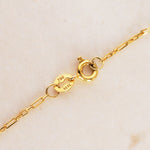 18K Yellow Gold and Diamond Drop Charm Chain Necklace
