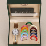 Gucci Multicolor Silver Bezel Watch