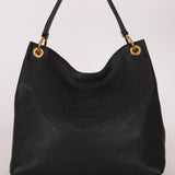 Prada Logo Hobo Noir Vitello Phenix