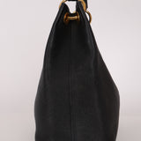 Prada Logo Hobo Noir Vitello Phenix